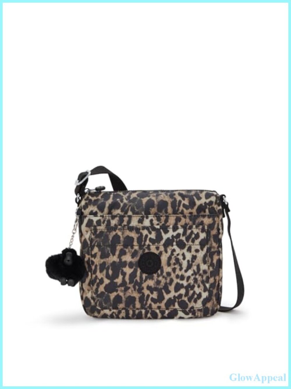Lightweight Crinkled Nylon Crossbody Messenger Bag Adjustable Strap